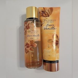 Victoria's Secret 2 pc Set Bare Vanilla "Golden"